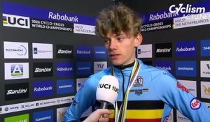 Cyclo-cross - UCI Rabobank World Championships 2026 - Giel Lejeune après sa troisième place
