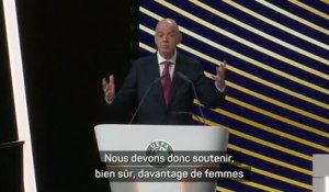 FIFA - Infantino : “Il faut plus de femmes à des postes importants dans le football”