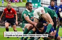 Après sa défaite contre la France, l'Irlande se fait peur mais s'impose contre l'Italie pour son deuxième match - Rugby - Tournoi des 6 Nations