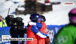 Le duo Bozzolo-Casta en bronze en snowboardcross par équipes mixtes - JO 2026 - Snowboard Cross