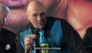 Poids lourds - Fury : "Je suis revenu pour une seule raison : faire renaître la boxe"