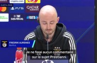 Aursnes : "Il n'y a aucune place pour le racisme"