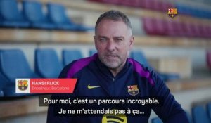 Barcelone - 100ème match sur le banc pour Flick : “Un rêve, une aventure incroyable”