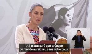Cdm 2026 - La présidente du Mexique veut rassurer les équipes et les supporters
