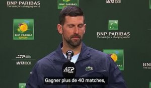 Indian Wells - Novak Djokovic loue les exploits précoces de Carlos Alcaraz