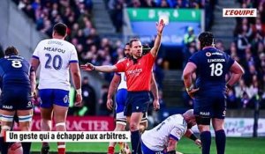 Oscar Jegou coupable d'une fourchette contre l'Écosse lors de la défaite du XV de France ? - Tournoi des 6 Nations - Bleus