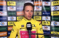 Paris-Nice 2026 - Luke Lamperti : "Je voulais gagner, mais c'est bien de garder le maillot jaune"