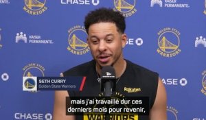 Warriors - Seth Curry retrouve les parquets après trois mois d’absence
