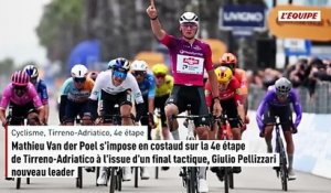 Van der Poel s'impose en costaud sur la 4e étape - Cyclisme - Tirreno-Adriatico