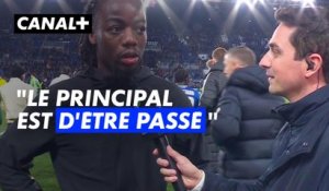 Ligue Conference - La joie du capitaine du RC Strasbourg Doucouré après la qualification