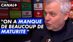 Ligue Europa - Bruno Genesio n'a rien à reprocher à ses joueurs malgré la défaite