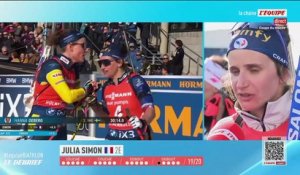 Julia Simon : « Elle joue très bien le coup, je lui aurais fait la même chose » - Biathlon - Coupe du monde