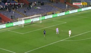 Gouiri profite d'une sortie catastrophique de Navarro pour ouvrir le score lors du match entre l'Algérie et le Guatemala - Foot - Amical