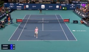 Miami - Sinner trop fort pour Zverev