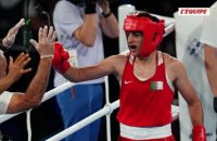 La championne olympique Imane Khelif a disputé un combat officieux - Boxe