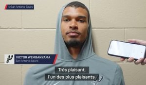 Spurs - Wembanyama: "On apprend beaucoup face au meilleur joueur offensif du monde, Jokić”