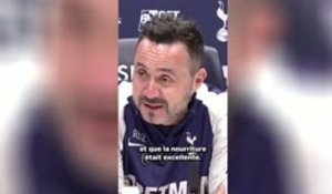 Tottenham : De Zerbi : "Si on gagne, j'invite mes joueurs à dîner chaque semaine"