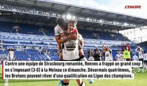 Porté par Estéban Lepaul, Rennes pulvérise Strasbourg et s'invite dans la course à la Ligue des champions - Foot - Ligue 1