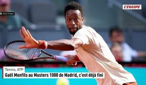 Éliminé au premier tour, Gaël Monfils a disputé son dernier Masters 1000 de Madrid - Tennis - ATP
