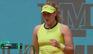 Madrid - Andreeva se défait de Galfi