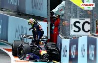 La voiture de sécurité déployée au Grand Prix de Miami après les accidents d'Isack Hadjar et Pierre Gasly - F1 - GP de Miami