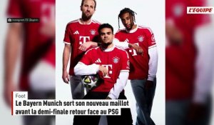 Le Bayern Munich dévoile son nouveau maillot, qu'il étrennera face au PSG en Ligue des champions - Foot