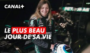 Doriane Pin a piloté la F1 de Lewis Hamilton