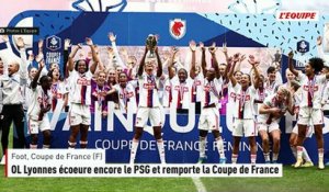 OL Lyonnes écoeure encore le PSG et remporte la Coupe de France - Foot - Coupe de France (F)