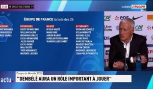 « Les réservistes doivent se tenir prêts » : Didier Deschamps évoque les non-sélectionnés - Foot - Coupe du monde