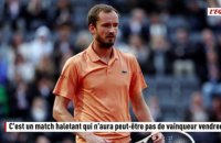 La demi-finale du Masters 1000 de Rome entre Jannik Sinner et Daniil Medvedev interrompue par la pluie - Tennis - Rome