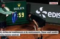 Après l'interruption de sa demi-finale à Rome face à Daniil Medvedev, Jannik Sinner a fini par s'en sortir - Tennis - ATP - Rome