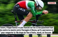 Filippo Ganna écrase le contre-la-montre sur la 10e étape du Giro, Eulalio toujours en rose devant Vingegaard - Giro
