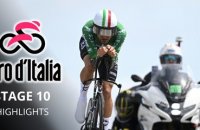 Tour d'Italie 2026 - Résumé Étape 10 - Filippo Ganna écrase le chrono de la 10e étape ! Eulalio en Rose