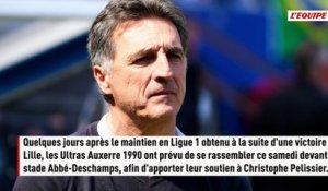Les ultras d'Auxerre organisent un rassemblement en soutien à Christophe Pelissier et appellent au départ de Wantier - Foot - Ligue 1