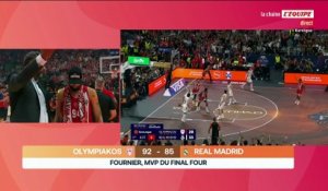 Evan Fournier : « C'est plus facile quand vous êtes poussé par tout un club et des fans comme ceux-là » - Basket - Euroligue (H) - Olympiakos