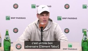 Roland-Garros - Sinner : "Clément Tabur est un très bon adversaire"