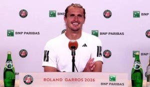 Roland-Garros 2026 - Alexander Zverev a rendez-vous au 3e tour de Roland-Garros avec le Français Quentin Halys