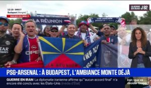 PSG-Arsenal: l'ambiance monte déjà dans la fan zone à Budapest