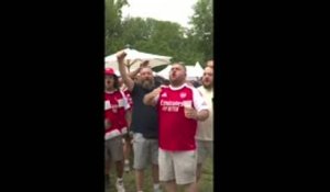 Finale - À Budapest, les fans d'Arsenal chantent déjà "We Are the Champions" !