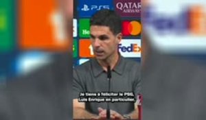 Arsenal - Arteta félicite Luis Enrique et le PSG : “La meilleure équipe du monde”