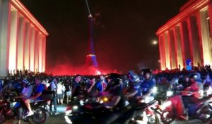 La Tour Eiffel aux couleurs du PSG - Foot - Ligue des champions