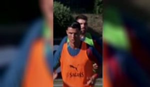 Portugal - CR7 et ses coéquipiers à l'entraînement avant la Coupe du monde