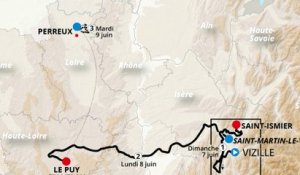Le parcours du Tour Auvergne - Rhône-Alpes 2026 - Cyclisme - Tour Auvergne - Rhône-Alpes