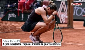 Après avoir servi pour le match, Aryna Sabalenka sombre face à Diana Shnaider et s'incline en quarts de finale de Roland-Garros - Roland-Garros (F)