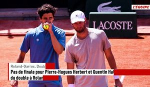 Pas de finale pour Pierre-Hugues Herbert et Quentin Halys, battus en demies du double à Roland-Garros - Tennis - Roland-Garros
