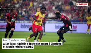 Allan Saint-Maximin a donné son accord à Charlotte et devrait rejoindre la MLS - Foot - Transferts - Lens