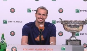 Roland-Garros 2026 - Alexander Zverev après son 1er titre en Grand Chelem : "Je suis déjà un peu ivre..."