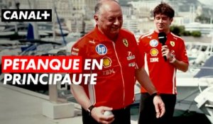 Les pilotes troquent leur monoplace pour une partie de pétanque