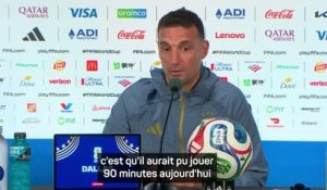Argentine - Scaloni : "Messi ne se concentre pas sur les statistiques"