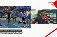 Baptiste Thiery, 2eme derrière Armand Duplantis : « J'avais des prétentions un peu plus élevées » - Athlé - Ligue de diamant - Meeting de Paris